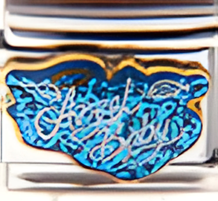 Angel Baby on Blue