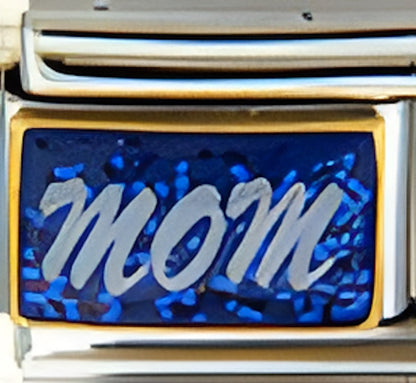 Mom on Sparkle Blue