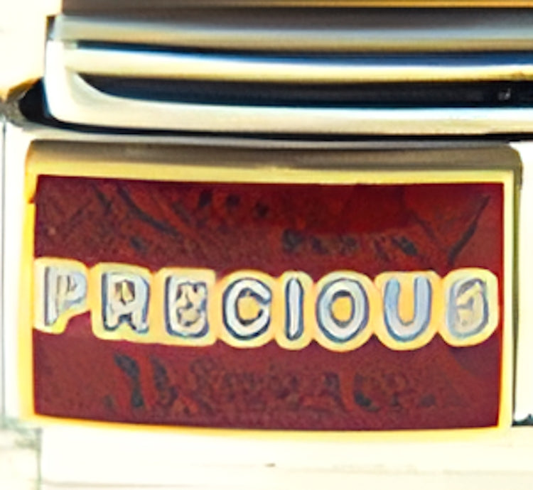 Precious Text on Red