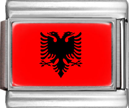 Albania Flag Photo Italian Charm