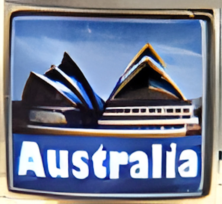 Australia with Sydney Opera House Photo Charm
