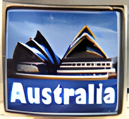 Australia with Sydney Opera House Photo Charm