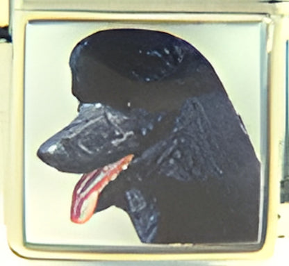 Black Poodle Photo Charm