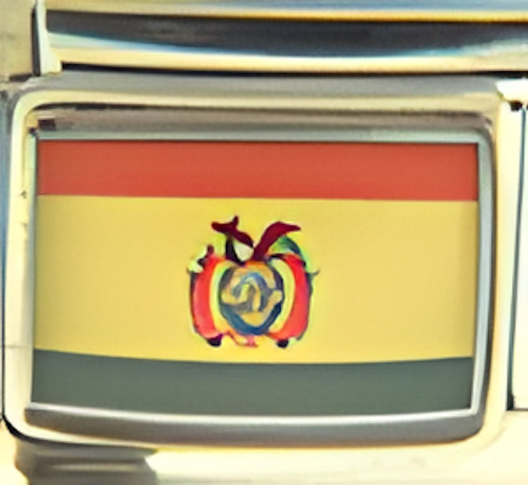Bolivia Flag Photo Charm