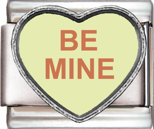 Be Mine Valentines Heart Photo Charm