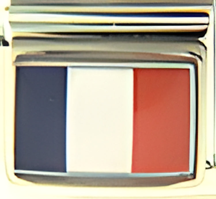France Flag Photo Charm