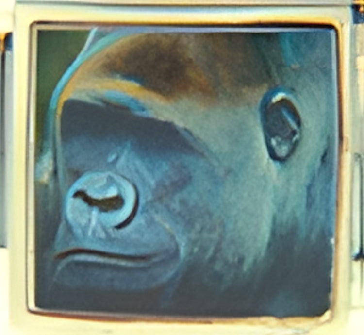 Gorilla Face Photo Charm