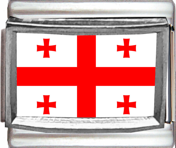 Georgia Country Flag Photo Charm
