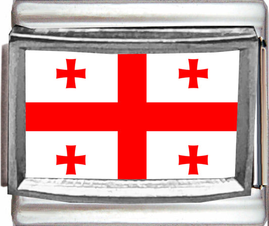 Georgia Country Flag Photo Charm