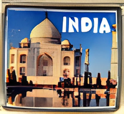 India with Taj Mahal Photo Charm
