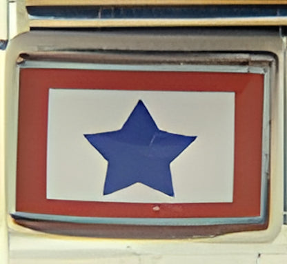 Military Service Star Photo Charm
