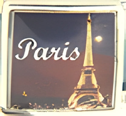 Paris with Tower Photo Charm