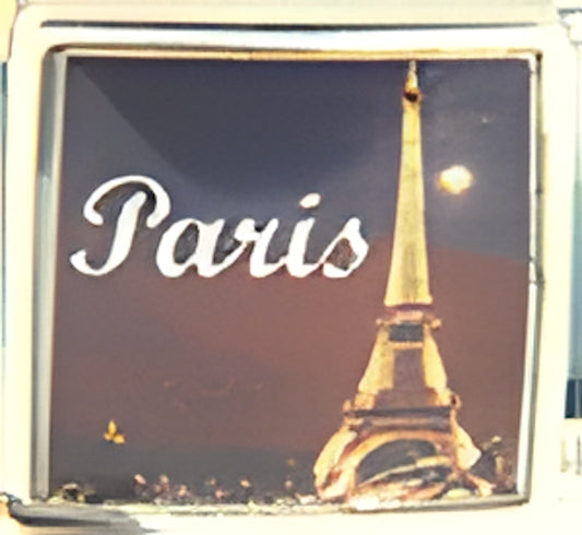 Paris with Tower Photo Charm