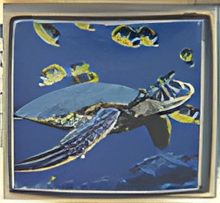 Endangered Sea Turtle Photo Charm