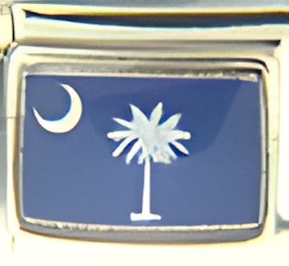 South Carolina State Flag Photo Charm
