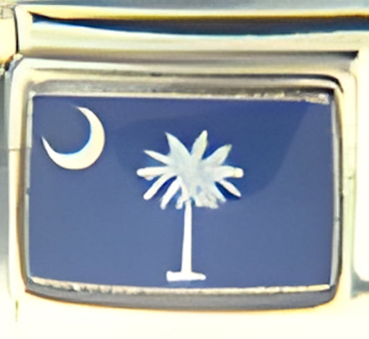 South Carolina State Flag Photo Charm