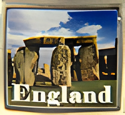 England with Stonehenge Photo Charm