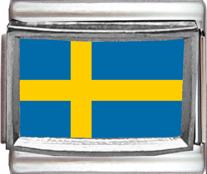 Sweden Swedish Flag Photo Charm