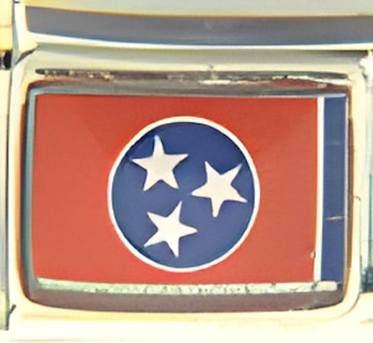 Tennessee State Flag Photo Charm