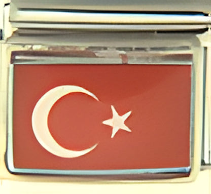 Turkey Flag Photo Charm
