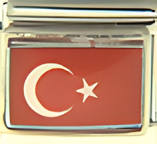 Turkey Flag Photo Charm