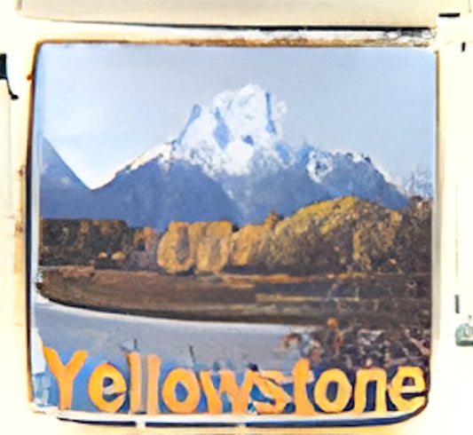 Yellowstone Mountains Photo Charm