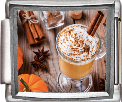 Pumpkin Spice Latte Photo Charm