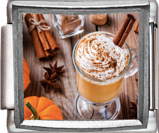 Pumpkin Spice Latte Photo Charm