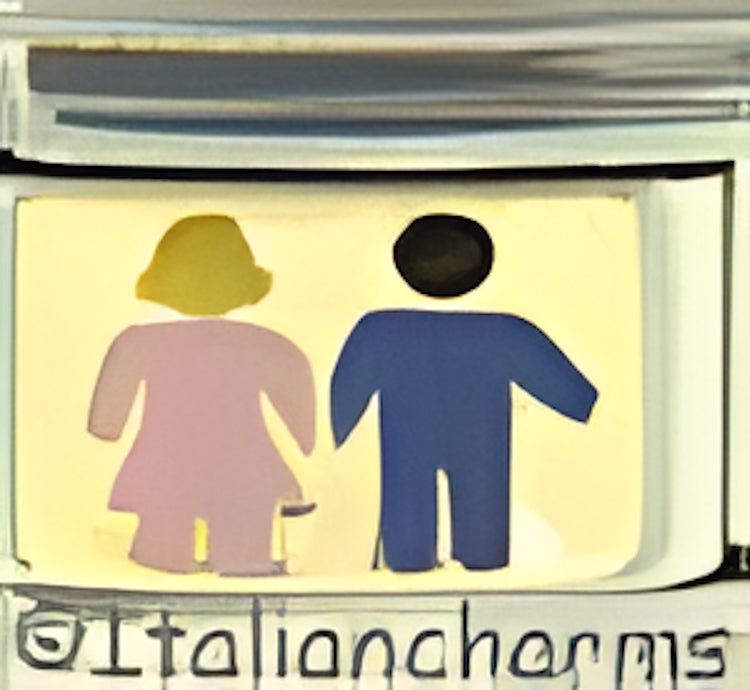 Blonde Girl and Black Haired Boy