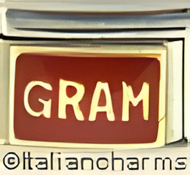 Gram on red