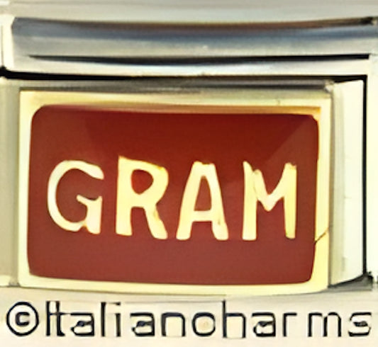 Gram on red