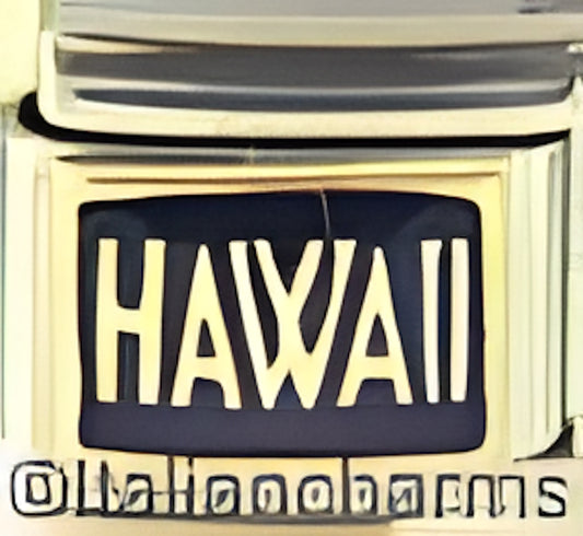 Hawaii on Dark Blue