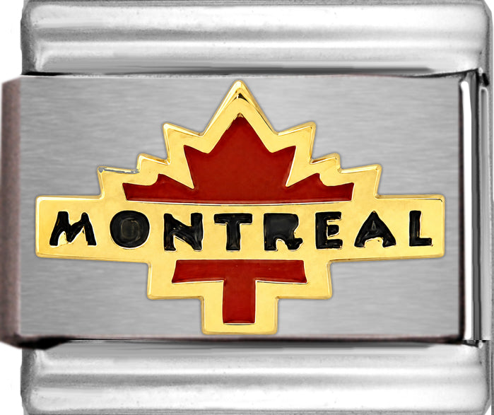 Montreal on Red Maple Leaf