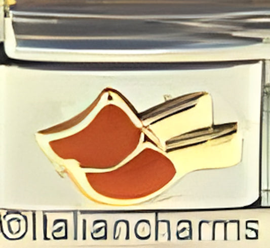 Orange Red Dutch Clogs