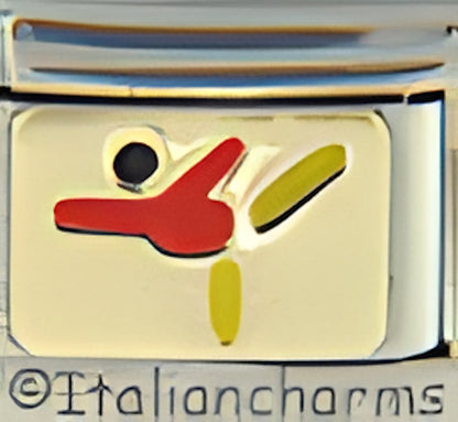 Red and Yellow Gymnast