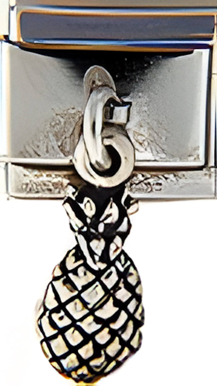 Dangle Sterling Silver Pineapple