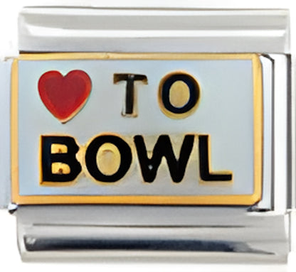 Love to Bowl on White