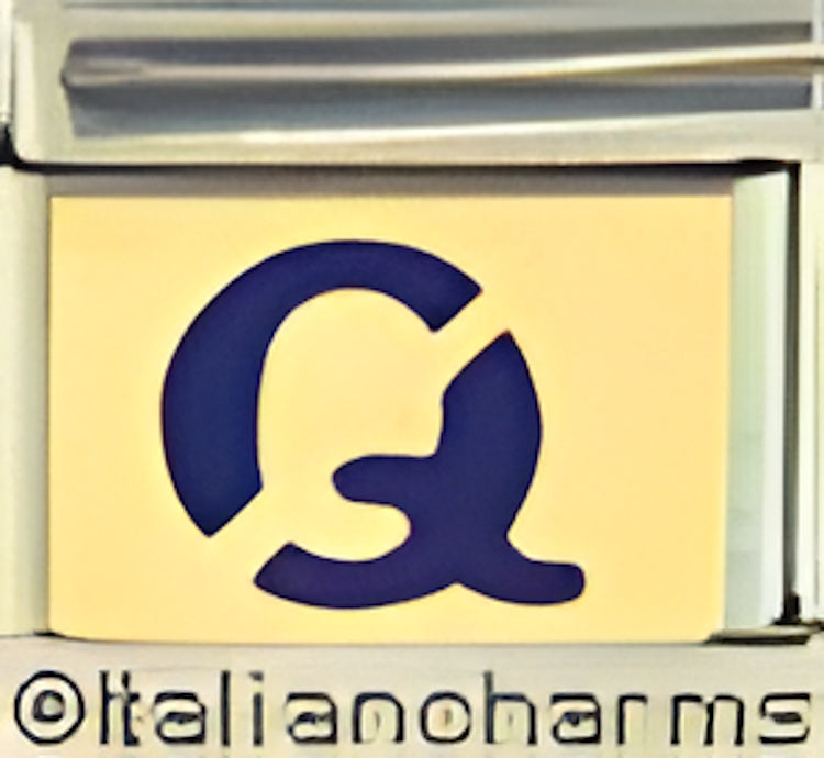 Blue Letter Q