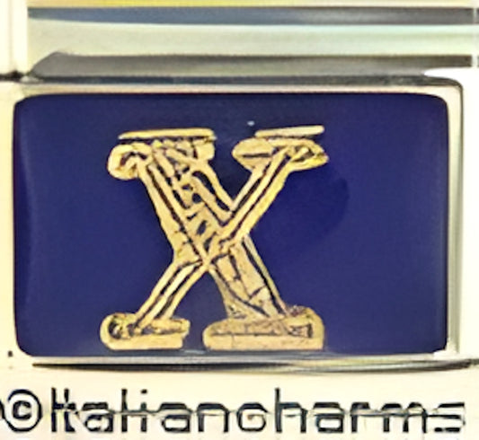 Gold X on Cobalt