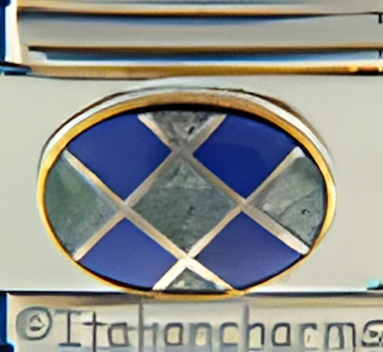 Blue and Green Mosaic Stone