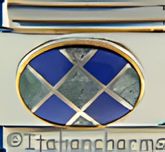 Blue and Green Mosaic Stone