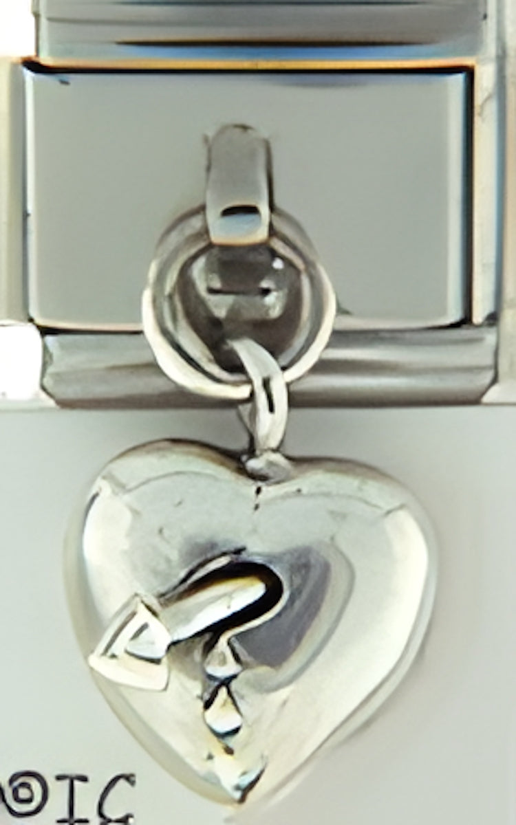 Dangle Sterling Heart with Arrow