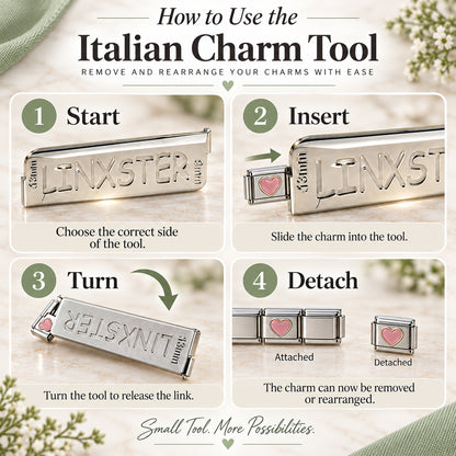 Charm Tool for Adding and Removing Italian Charms