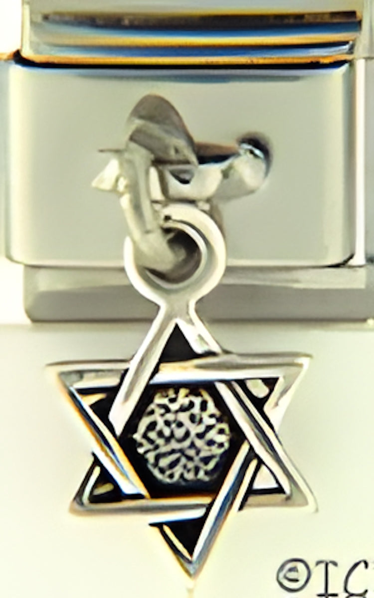 Dangle Sterling Silver Star of David