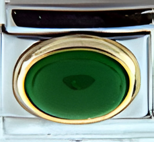 Green Oval Stone