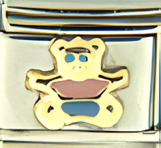 Pink and Blue Teddy Bear