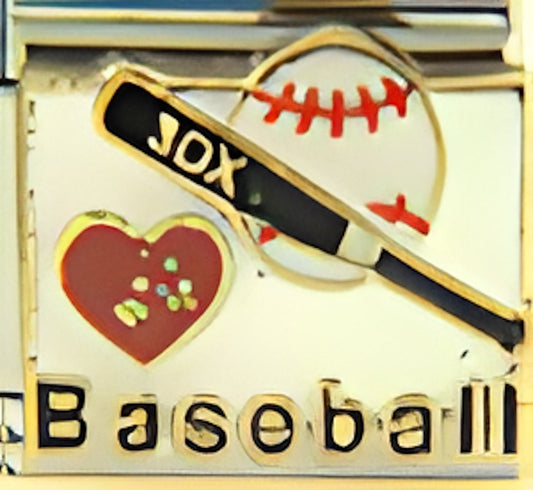 Heart Baseball on White