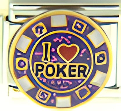 I Love Poker on Sparkle Purple