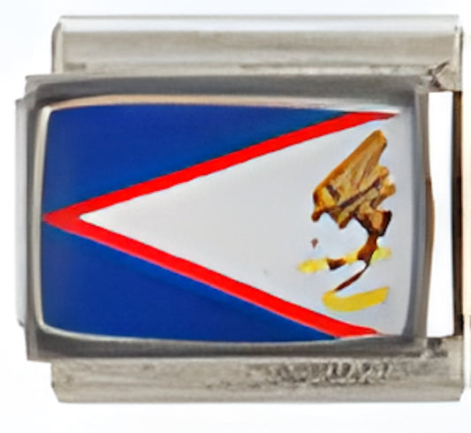 American Samoa Flag Photo Charm