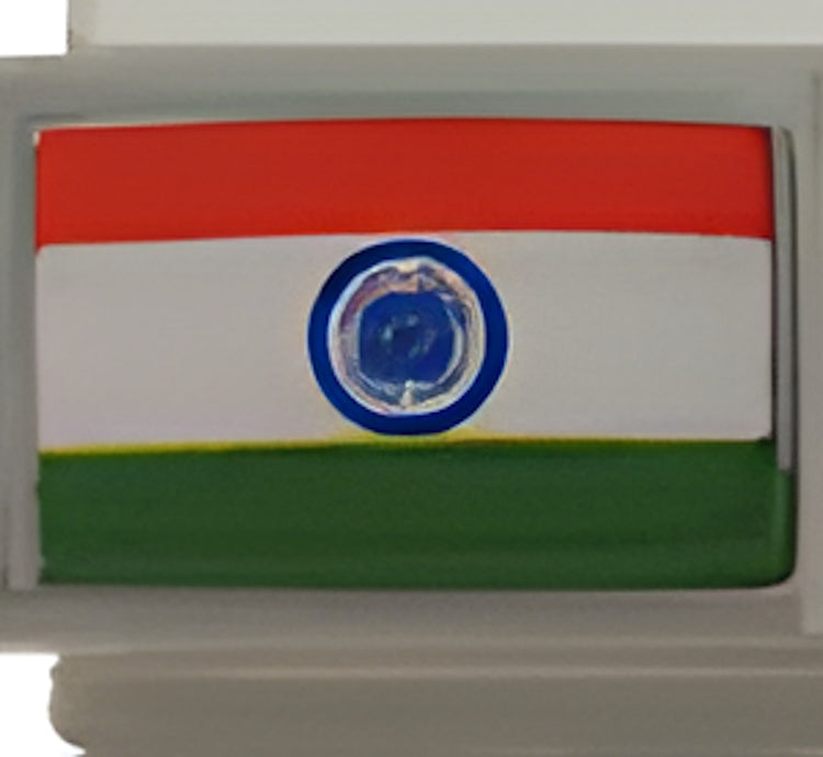 India Flag Photo Charm